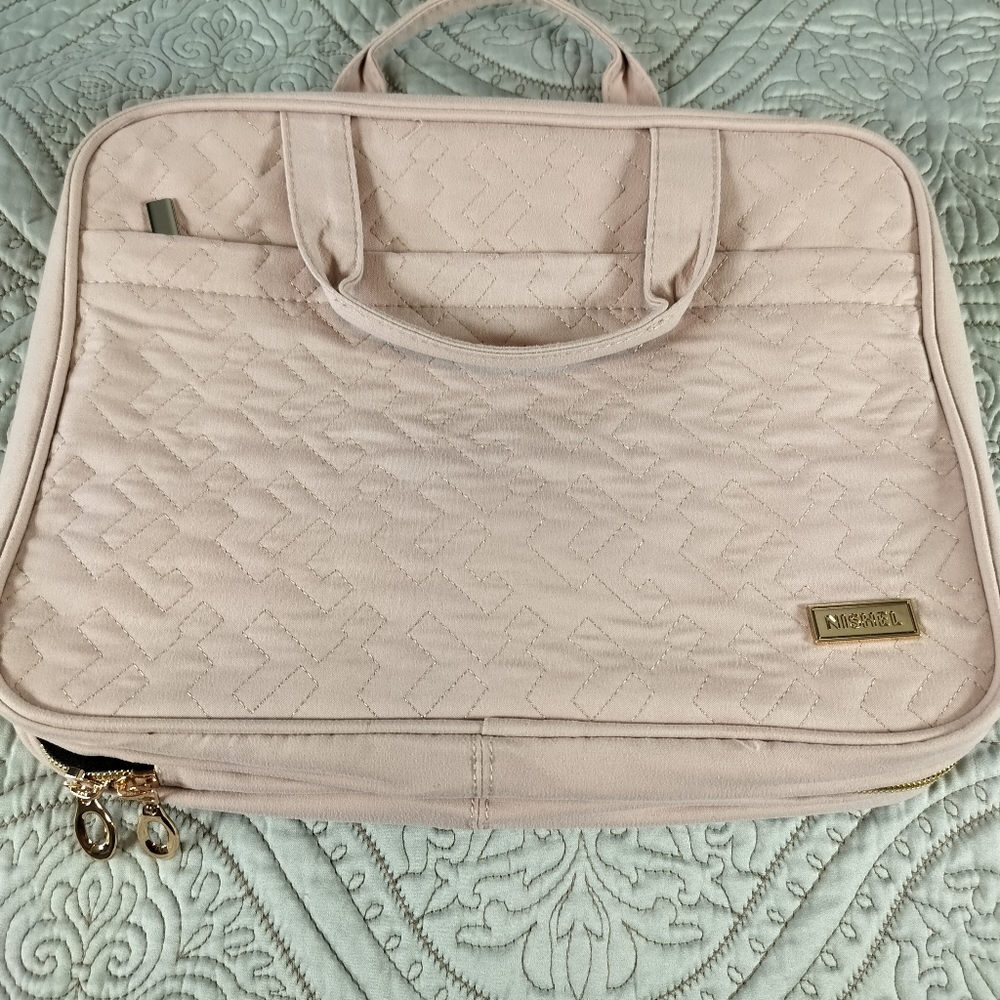 2/$30 Nishel Petal Pastel Pink Hanging Travel Toiletry Cosmetic Bag Organizer
